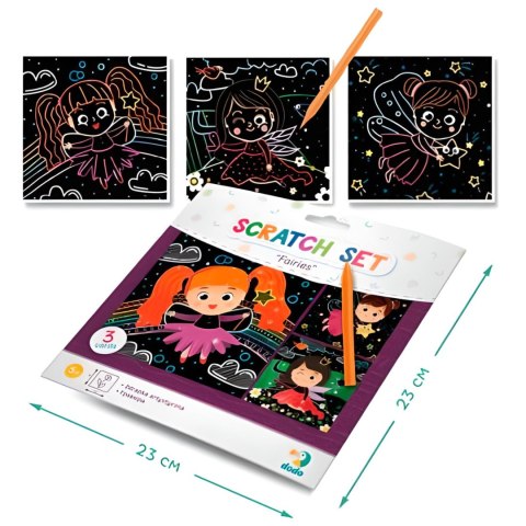 ZDRAPKA ARTYSTYCZNA "WRÓŻKI" MALOWANIE METODĄ SCRATCH DLA NAJMŁODSZYCH