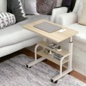 Wielofunkcyjne mobilne biurko, stolik pod laptop z półkami STL13WZ1