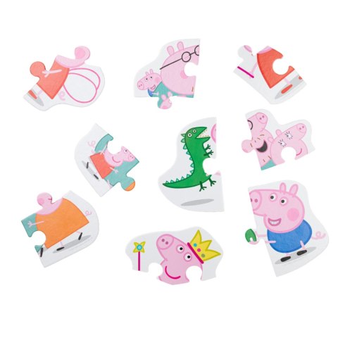PUZZLE 3w1 "ŚWINKA PEPPA" TRZY UKŁADANKI W JEDNYM DLA NAJMŁODSZYCH DZIECI