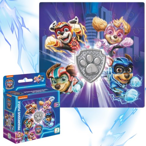 PUZZLE PSI PATROL "BOHATEROWIE" 24 ELEMENTY KOLOROWEJ UKŁADANKI PAW PATROL