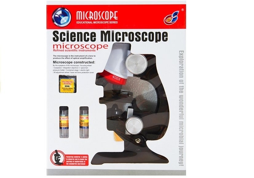 Duży Mikroskop Dla Małego Naukowca Na Baterie