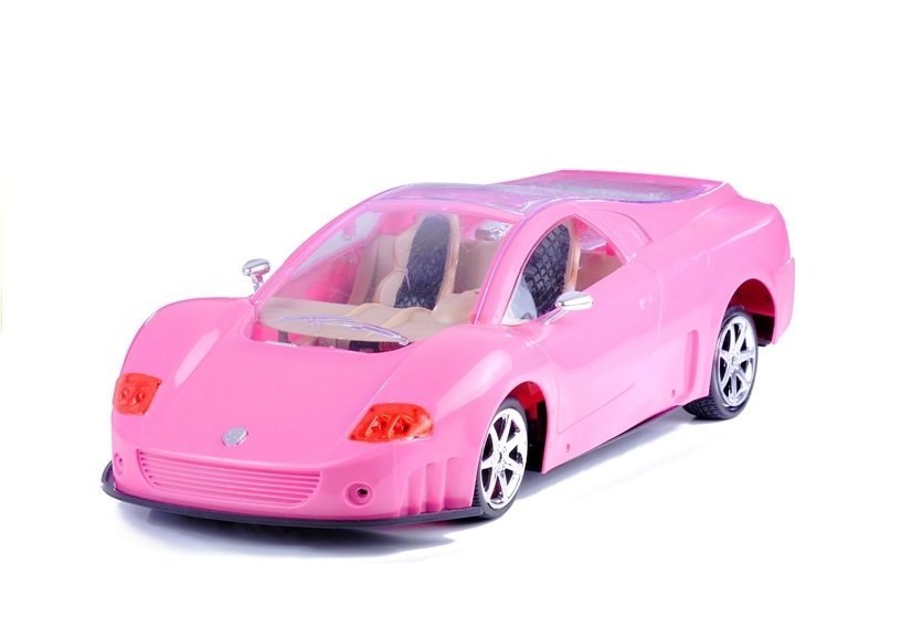 DUŻA Willa dla lalek 76cm + sportowe różowe autko