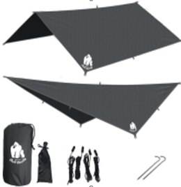 Plandeka tarp płachta biwakowa 300cm czarny