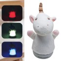 A baby soothe plush night light (unicorn doll)