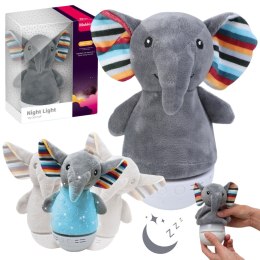 A baby soothing plush night light (elephant doll)