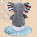 A baby soothing plush night light (elephant doll)