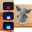 A baby soothing plush night light (elephant doll)