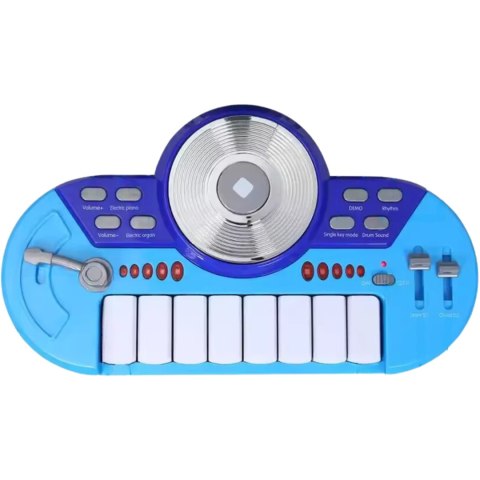 Zestaw Perkusja Dla Dzieci Mikrofon Syntezator Bębny Talerze Pałki Statyw