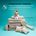 MeowBaby® Aesthetic Sztruksowa sofa dziecięca Premium, brązowa