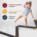 MeowBaby® Ścieżka Sensoryczna Drewniana, Balance Beam, 4 elementy, Naturalna