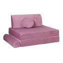 MeowBaby® Sofa dziecięca premium różowa