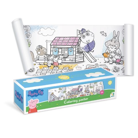 Kolorowanka W Rolce Świnka Peppa Pig Zestaw Kreatywny Do Malowania Rysowani