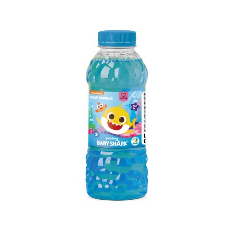 Płyn Na Bańki Mydlane Dla Dzieci „Baby Shark" Butelka Uzupełniająca 450 ml
