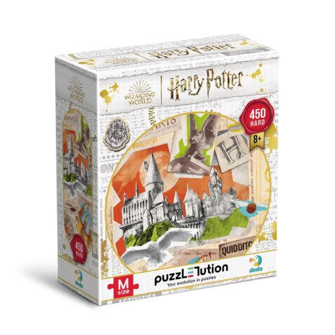 Puzzle "Harry Potter" - "Szkoła Hogwartu" Wysoka Jakość 450 Elementów 8+