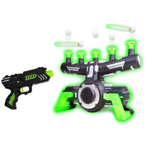 Fluorescencyjny Zestaw Strzelecki Pistolet Amunicje Piłeczki Ruchome Cele