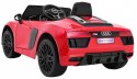 Audi R8 Spyder na akumulator Lakier Czerwony + Pilot + EVA + Wolny Start + Radio MP3 + LED