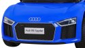 Audi R8 na akumulator dla dzieci Niebieski + Pilot + EVA + Wolny Start + MP3 LED