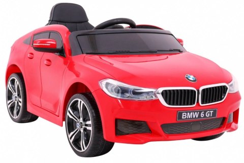 BMW 6 GT Autko na akumulator Czerwony + Pilot + Wolny Start + EVA + Pasy + LED MP3