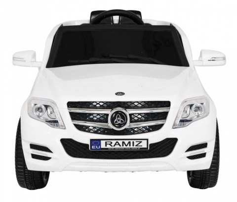 Autko City Rider dla dzieci Biały + Pilot + Regulacja kierownicy + Wolny Start + MP3 USB + LED
