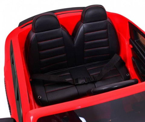 Auto Mercedes GLC 63S dla dzieci Czerwony + Napęd 4x4 + MP4 + LED + Ekoskóra + Wolny Start + EVA