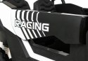 Buggy ATV Strong Racing dla 2 dzieci Biały + Silnik bezszczotkowy + Pompowane koła + Audio LED