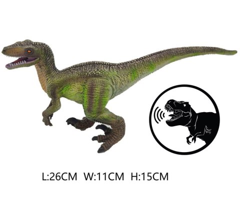 DINOZAUR VELOCIRAPTOR Z GŁOSEM
