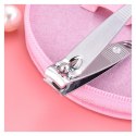 Zestaw akcesoriów do manicure w etui różowa świnka 7w1 AK07