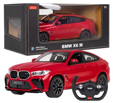 BMW X6 M czerwony RASTAR model 1:14 Zdalnie sterowane auto + Pilot 2,4 GHz