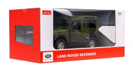 Land Rover Defender zielony RASTAR model 1:14 Zdalnie sterowanie auto + Pilot 2,4 GHz + Ręcznie otwierane drzwi