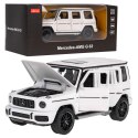 Mercedes-AMG G 63 biały RASTAR model 1:32 Metalowa karoseria + Ręcznie otwierane elementy