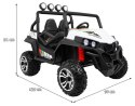 Terenowe Grand Buggy Lift dla dzieci Biały + Napęd 4x4 + Pilot + Bagażnik + Radio MP3 + LED