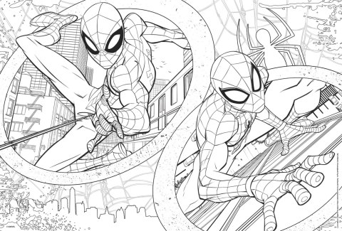 LISCIANI DISNEY MARVEL PUZZLE DF MAXIFLOOR 2 X 60 SPIDER-MAN