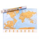 Mapa Świata Zdrapka dla Podróżnika na Prezent