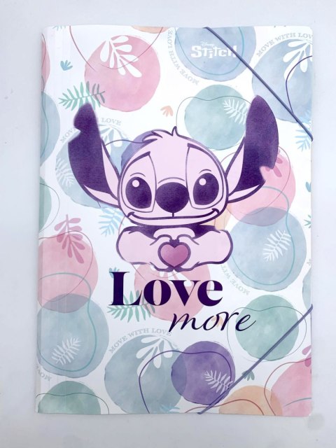 DISNEY FASHION - TECZKA PP A3 Z GUMKĄ - STITCH PASTEL