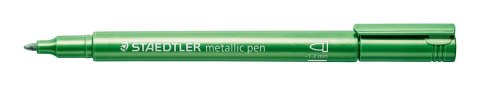 Marker metaliczny, okrągła końcówka, M, zielony, Staedtler