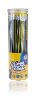 Ołówki grafitowe trójkątne HB z gumką ASTRA - 1 szt.