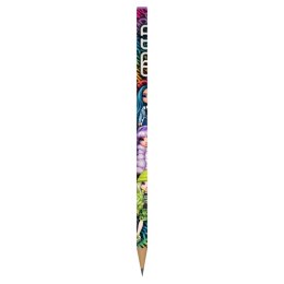Ołówki grafitowe trójkątne HB z gumką Rainbow High - 1 szt.