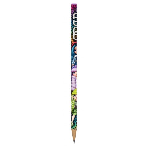 Ołówki grafitowe trójkątne HB z gumką Rainbow High - 1 szt.