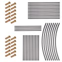 Pergola ogrodowa łuk uchwyt na róże kwiaty bluszcz pnącza metalowa 240 x 140 cm
