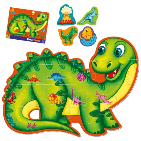 RK7010-01 Puzzle podlogowe. Dinozaury