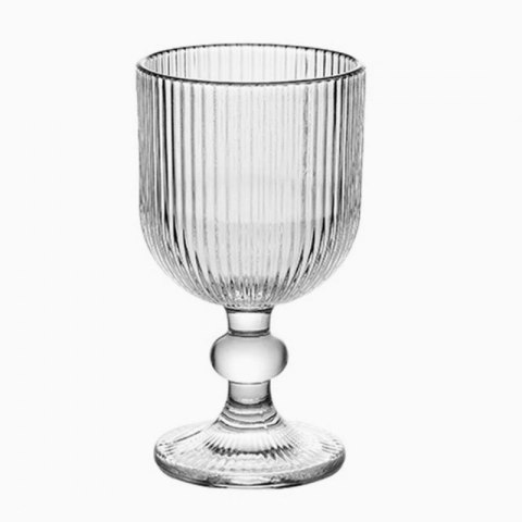 Szklanka Puchar ryflowany na nóżce - do kawy, deserów 255ml - SZK160