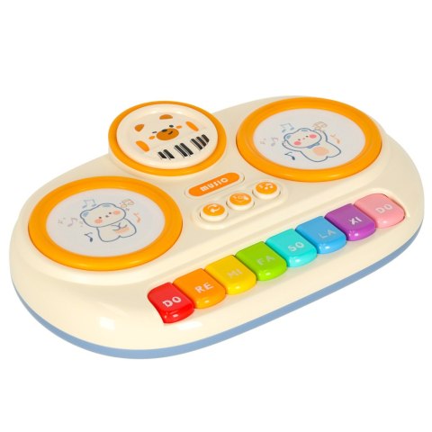 Pianinko organki interaktywne dla dzieci edukacyjne beżowy