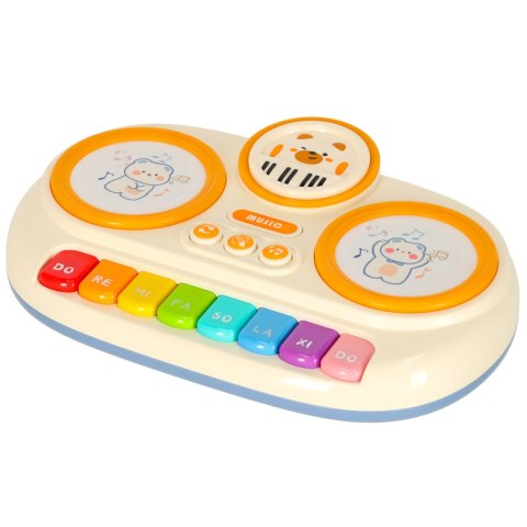 Pianinko organki interaktywne dla dzieci edukacyjne beżowy