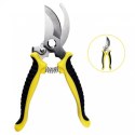 Nożyce ogrodowe do przycinania roślin, sekator ogrodowy żółty KU02
