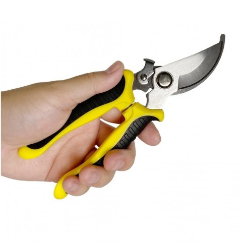 Nożyce ogrodowe do przycinania roślin, sekator ogrodowy żółty KU02
