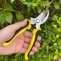 Nożyce ogrodowe do przycinania roślin, sekator ogrodowy żółty KU02