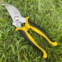 Nożyce ogrodowe do przycinania roślin, sekator ogrodowy żółty KU02