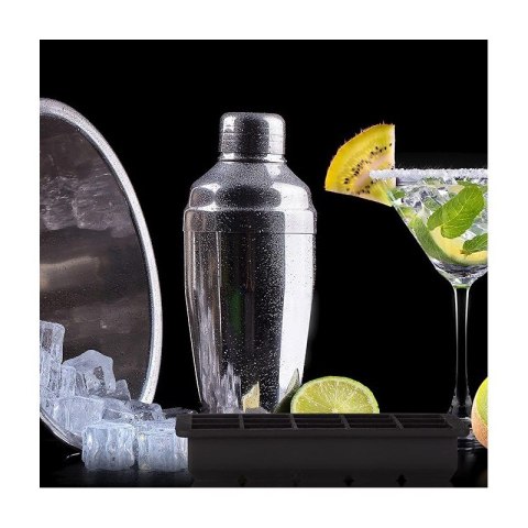 Foremki silikonowe do kostek lodów 15 kostek, szary FNL04