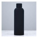 BUTELKA, BIDON TERMICZNY, TERMOS 500ML, STAL NIERDZEWNA, CZARNY BD46CZ