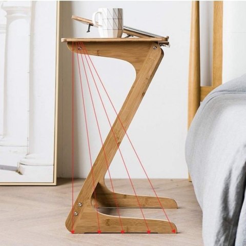 Wielofunkcyjne biurko stolik pod laptop tablet, składane 60 x 35 cm STL21